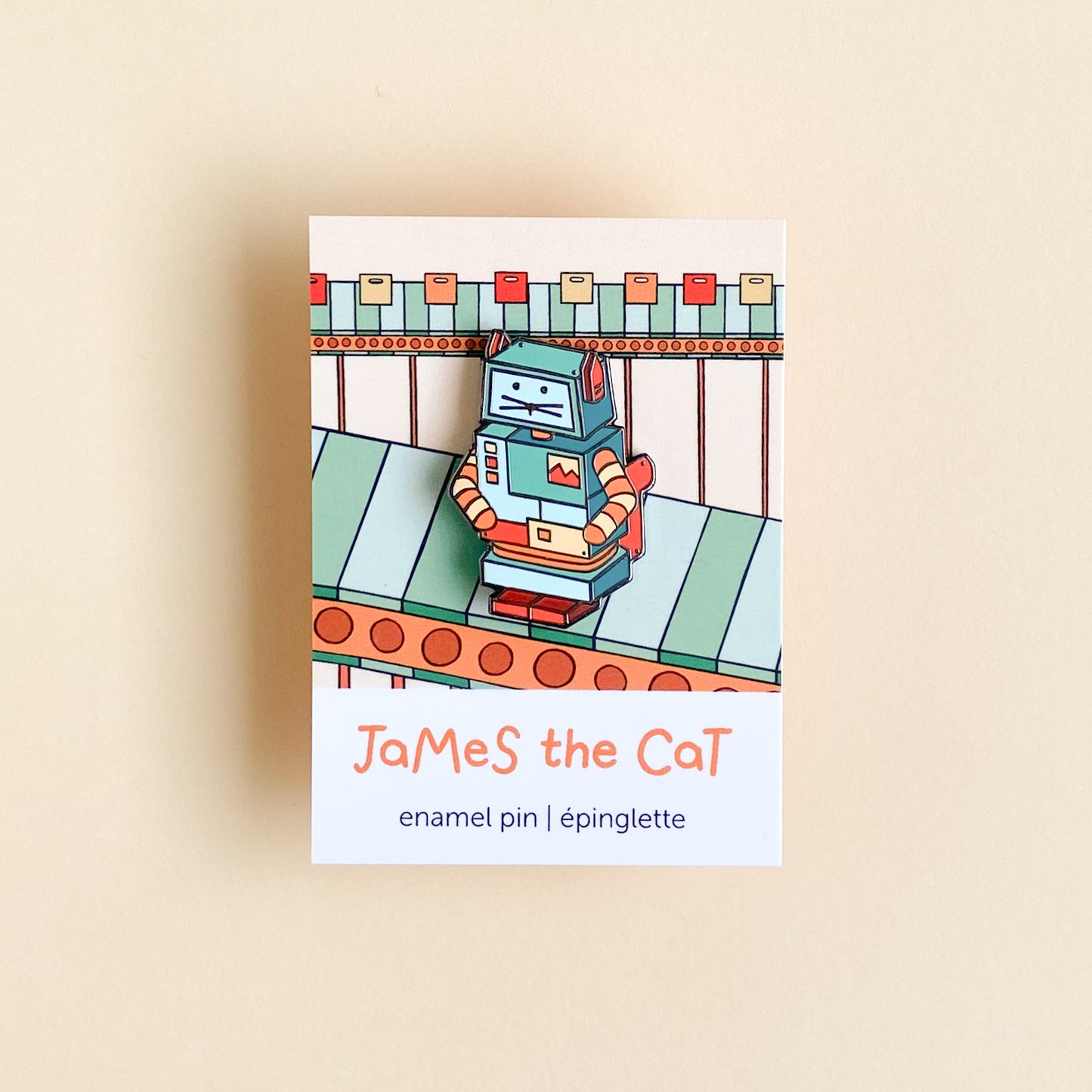Robo-Cat - Enamel Pin