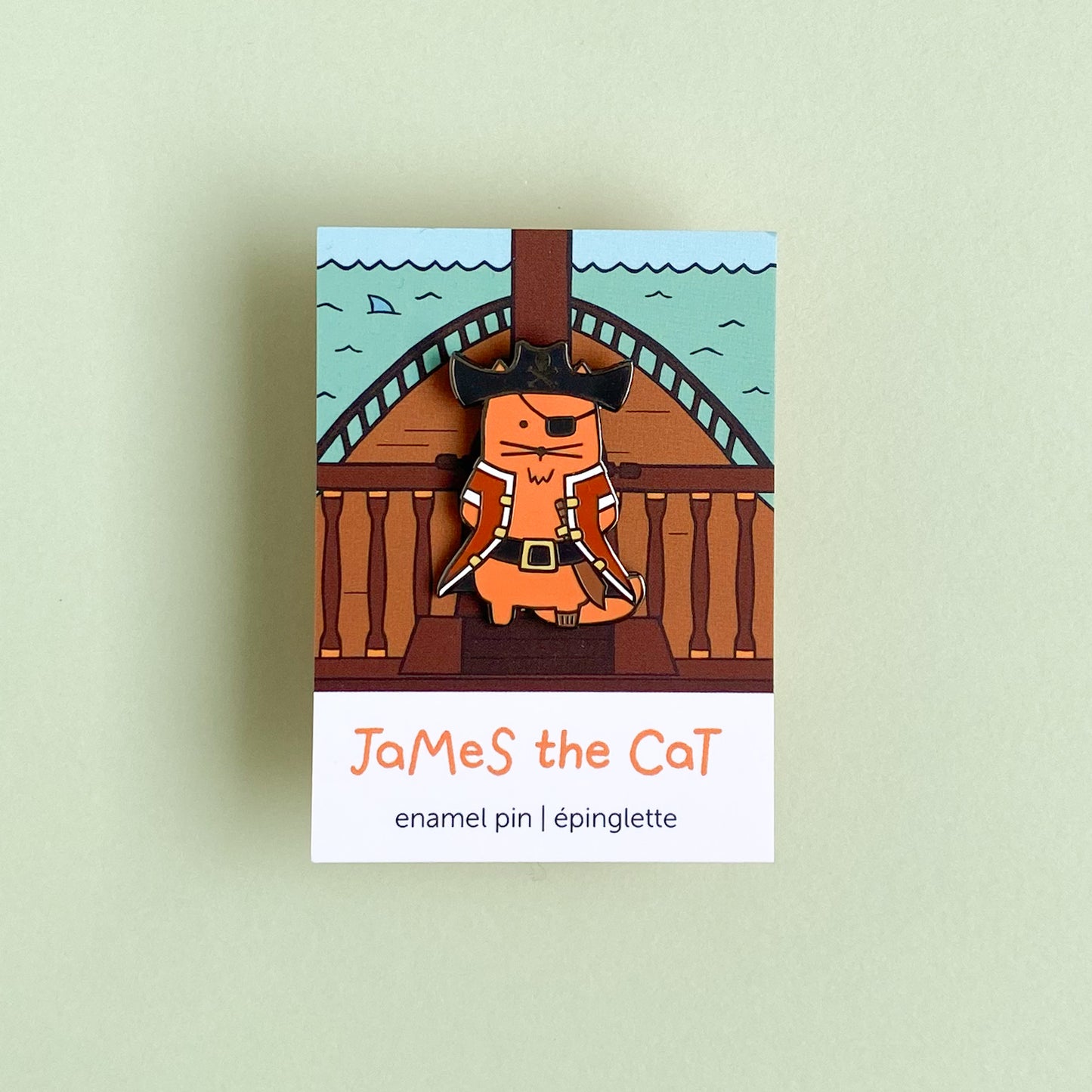 Captain James T. Cat - Enamel Pin
