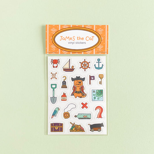 Pirate Cat - Sticker Pack