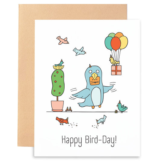 Bird-Day Party - Greeting Card