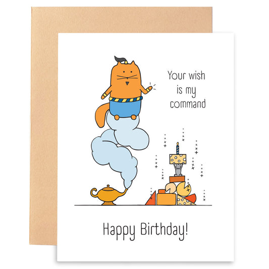 Genie Birthday - Greeting Card