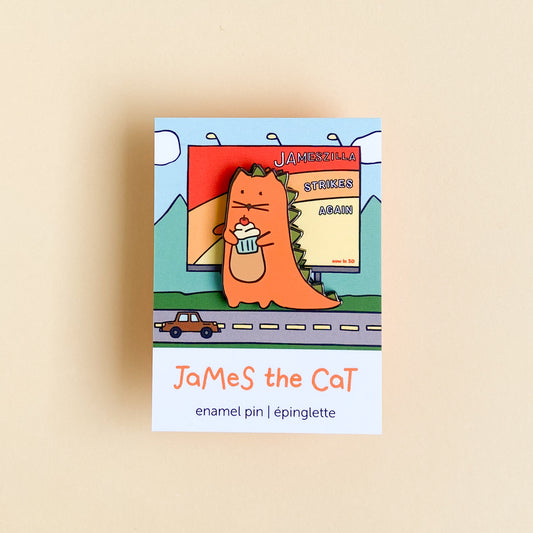 Jameszilla - Enamel Pin