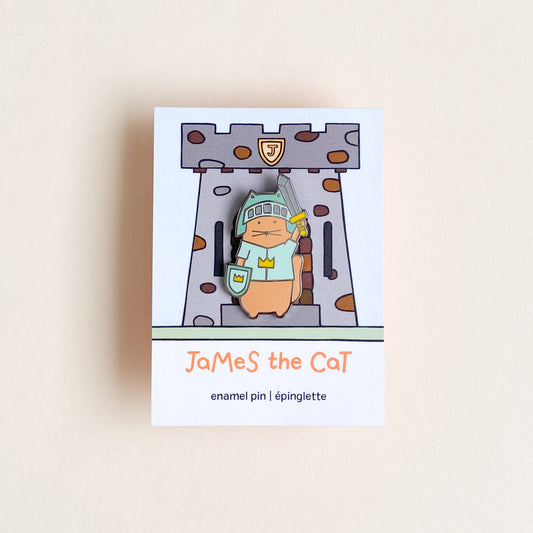 James The Knight - Enamel Pin